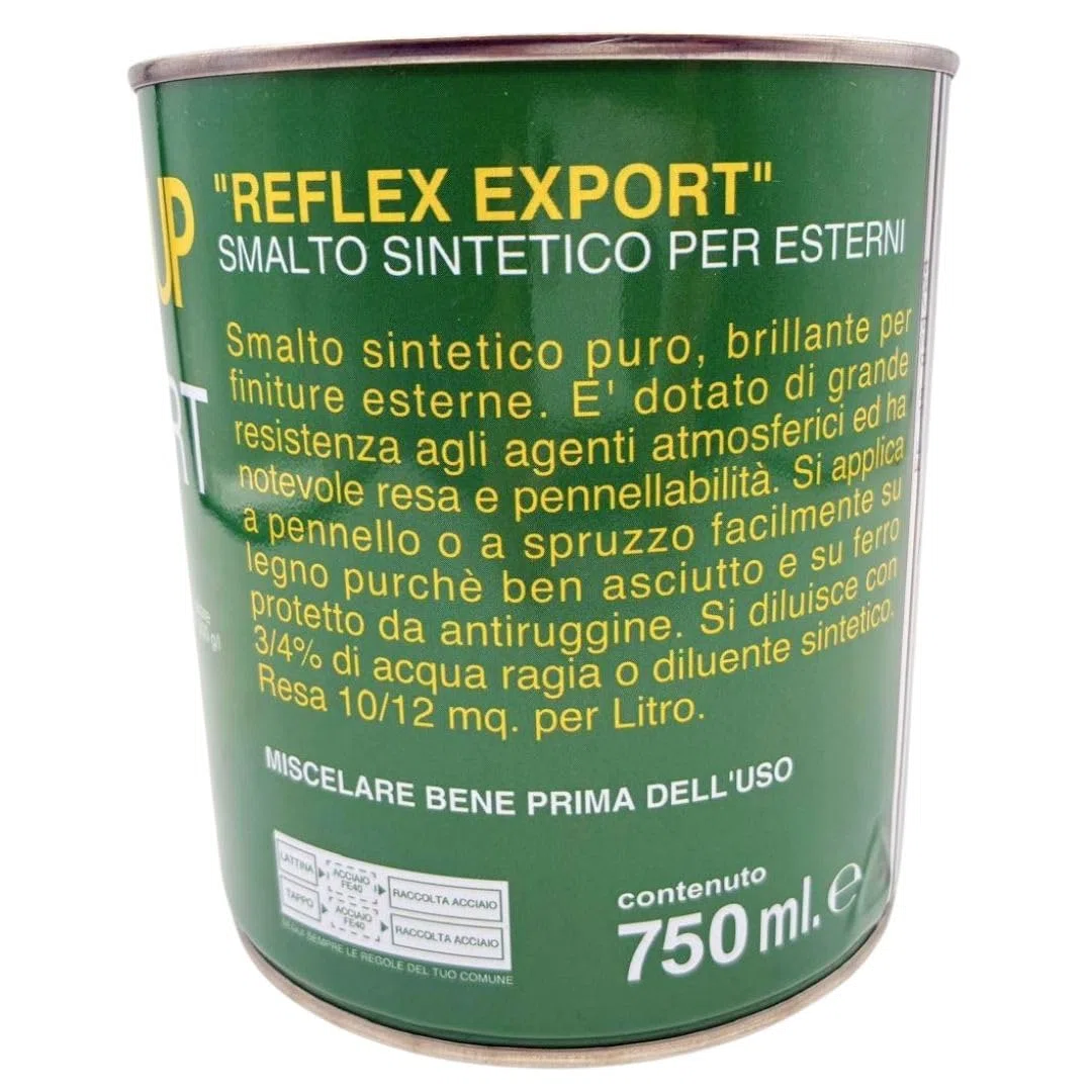 Generico Smalto Sintetico Bianco Lucido 750 ml per Esterni e Interni - Vernice Brillante ad Alta Resistenza per Legno e Ferro | Applicazione a Pennello o Spruzzo