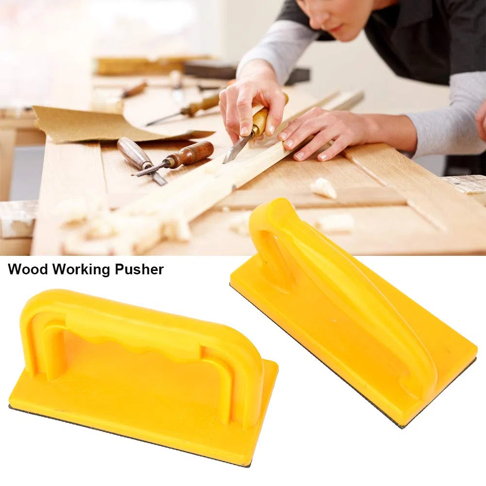 Set 2 pezzi di blocco di sicurezza, impugnatura obliqua e diritta per la lavorazione del legno utilizzando seghe tavolo Router per tavoli Jointers,Push Block Per
