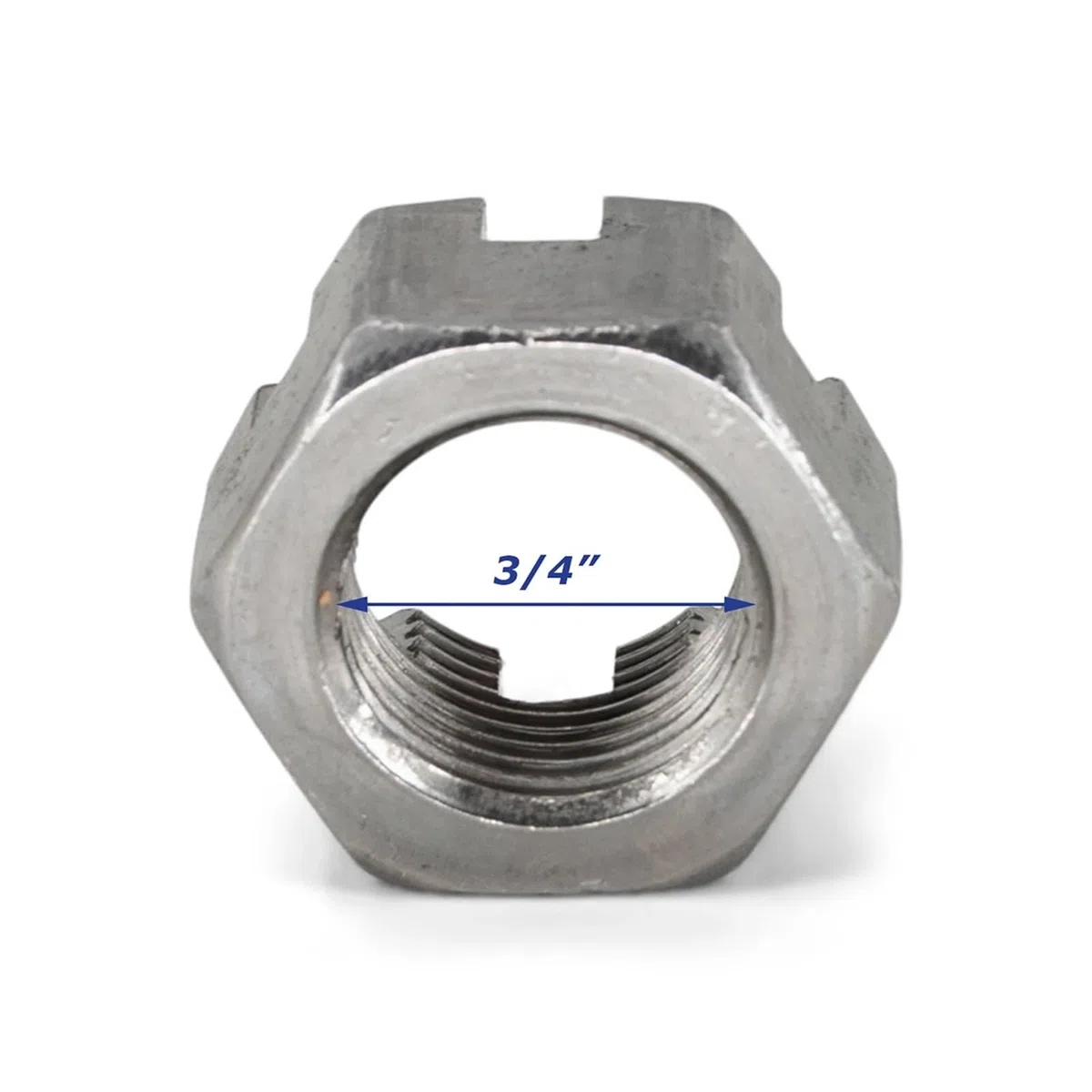 GB6181 Dado a corona con testa esagonale scanalata, dado esagonale con testa a castello, dadi esagonali scanalati(M6 10pcs)
