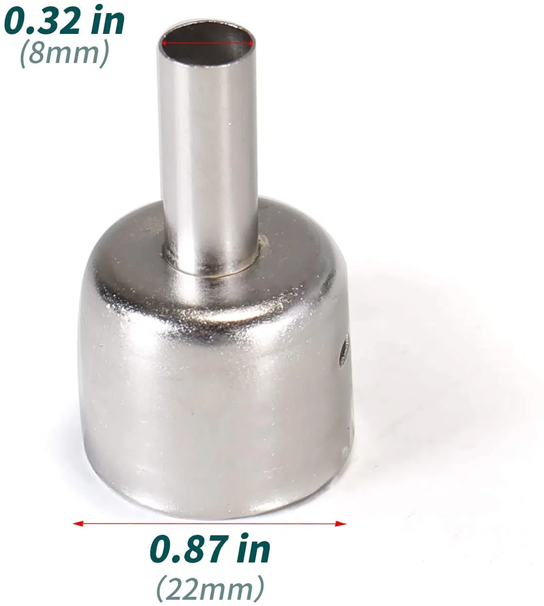 YIHUA # 2300 Ugelli di rilavorazione per pistola termica, confezione da 4 (5 mm, 8 mm, 10 mm, 13 mm* 10 mm) Per tutte le stazioni di rilavorazione TRANNE la serie Yihua 993DM 959D-II