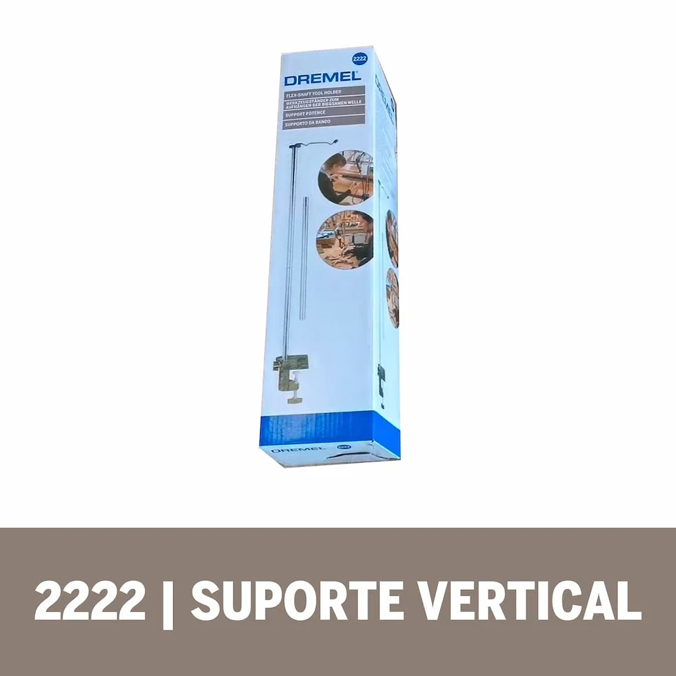 Dremel 2222 Flex Shaft Tool Holder, supporto per utensili ad albero flessibile con altezza regolabile da 300 a 170 mm per tenere l'albero flessibile