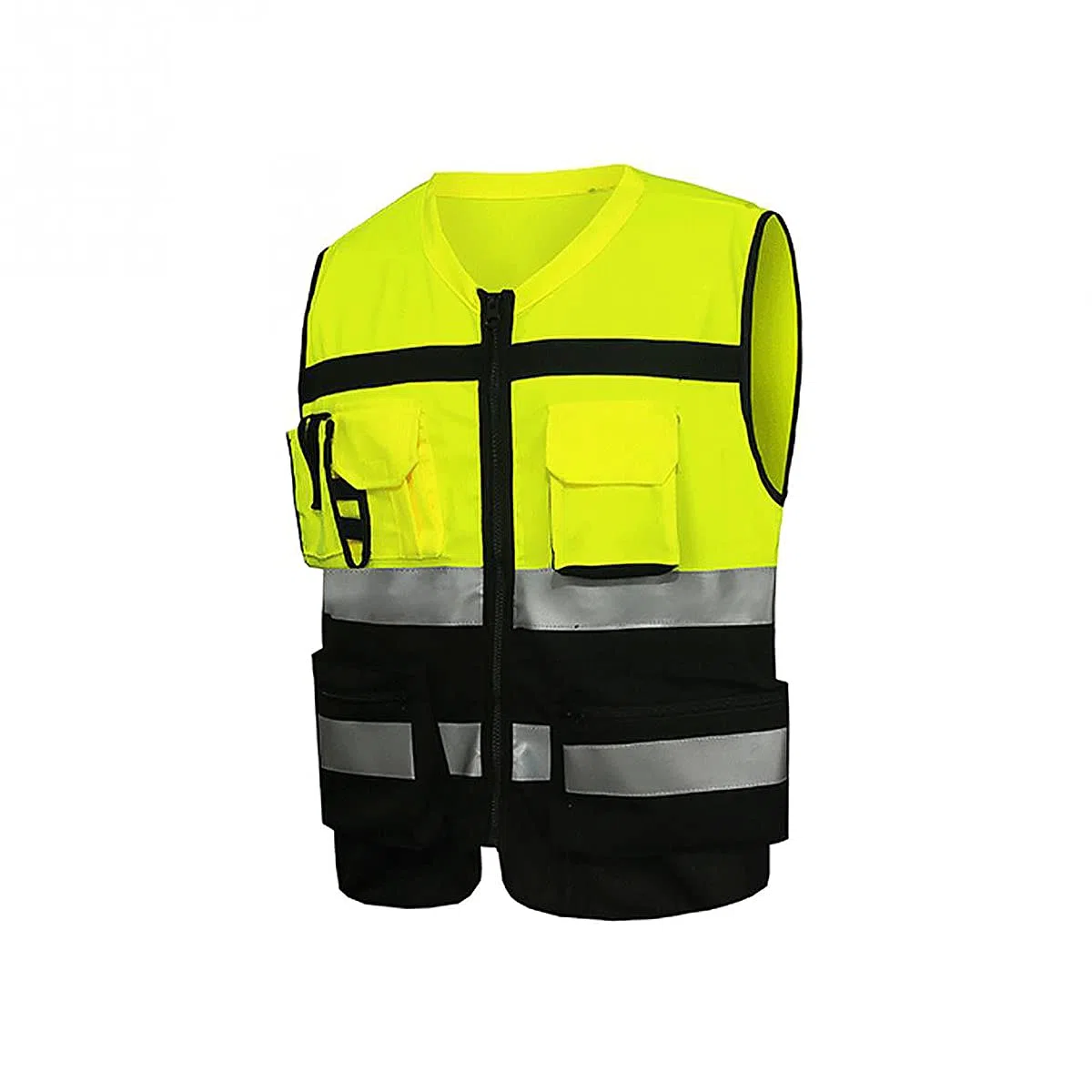 Gilet riflettenti ad alta visibilità Ciao Viz Vis di sicurezza per appaltatore riflettente a 2 lavoro bande da all'aperto 1 confezione