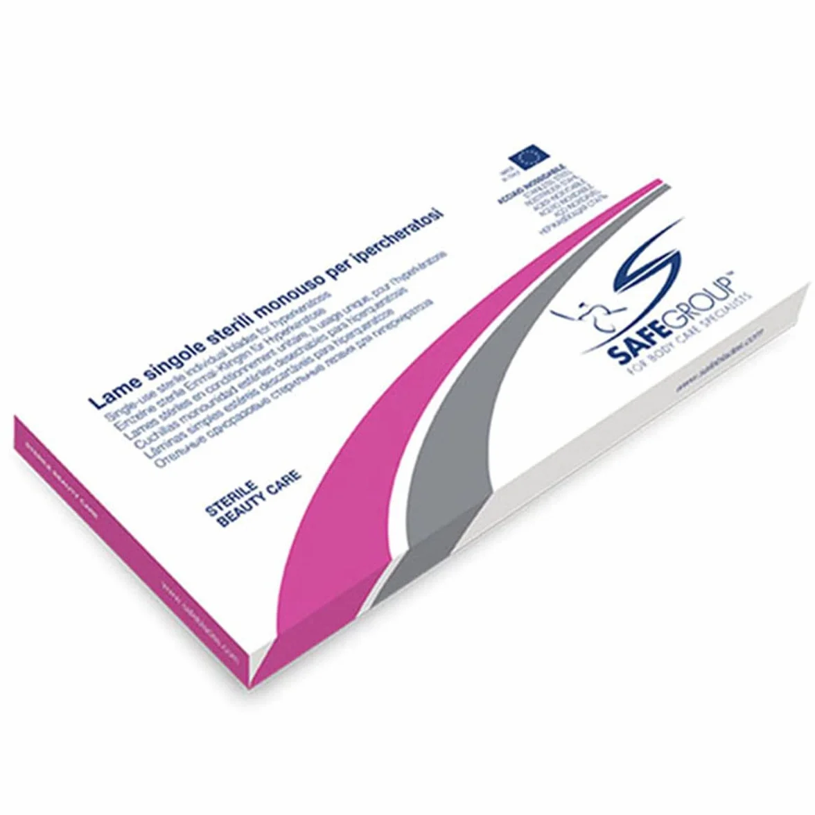 MV Confezione da 50 Lame Safe confezionate singolarmente originali n. 1 (Scatola Rosa)