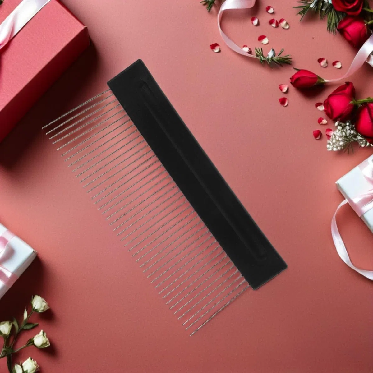 SHINEOFI Strumento di pittura a texture in acciaio inossidabile grande formato – pettine artistico fai da te per intonaco strutturato e decorazione da parete – raschietto per effetti grana e finiture