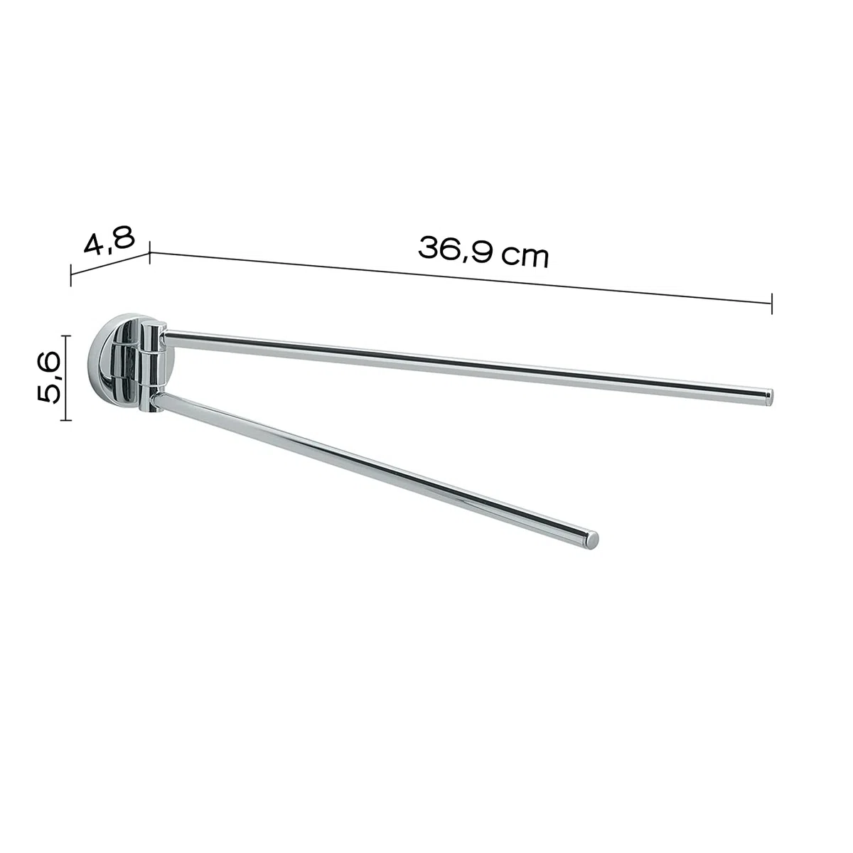 Gedy FE231300100 Portasalviette a snodo - fissaggio con viti L36.9H5.6P4.8cm