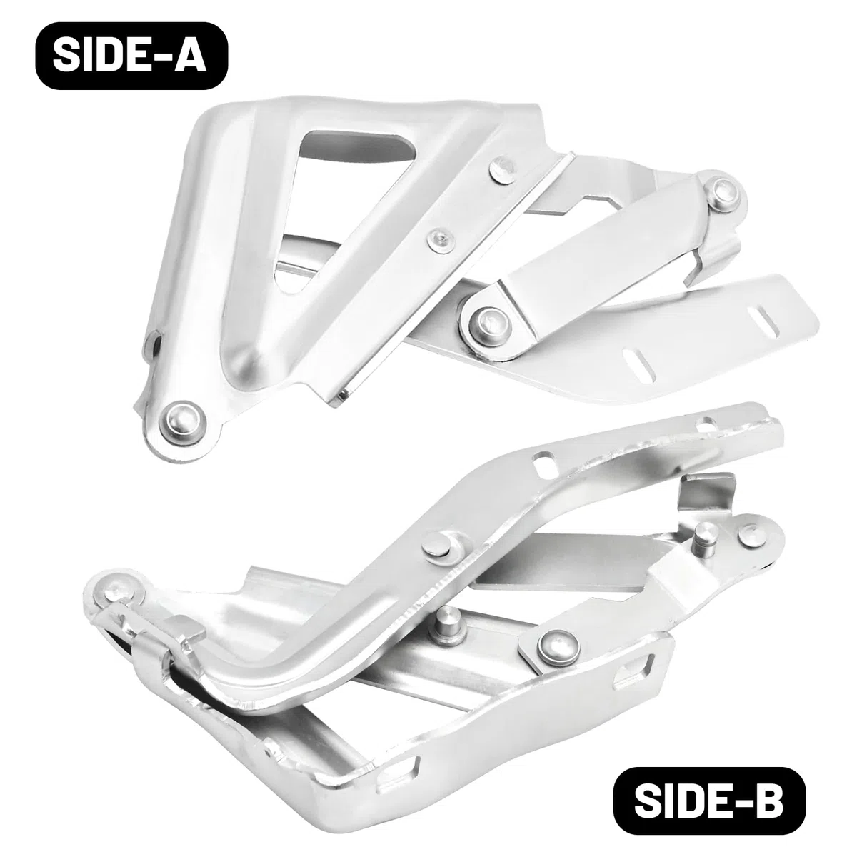 7912E4 Cerniera cofano lato passeggero sinistra, robusta cerniera cofano sinistro, ricambio per Citroen Nemo 2008-2022 Ricambio per Fiat Fiorino III 2007-2022, 1352919080 7912.E4