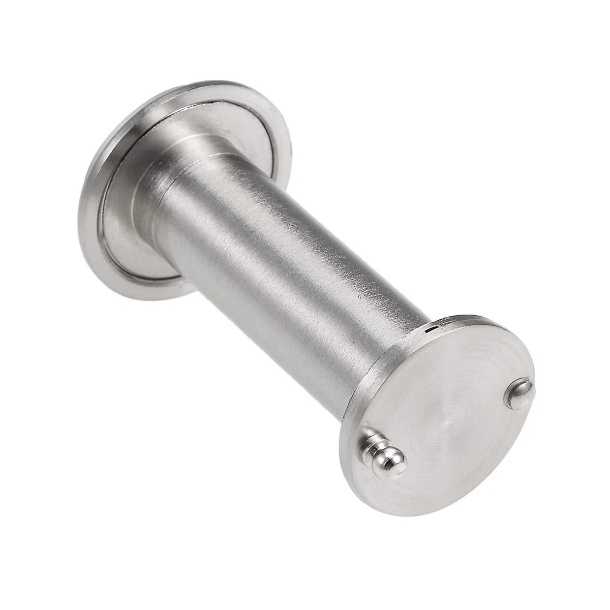 QUARKZMAN 66,5mm Spettatore Spioncino x 1pz Ottone Spazzolato Satinato Cromo per Sicurezza Porta, [Tono argento]