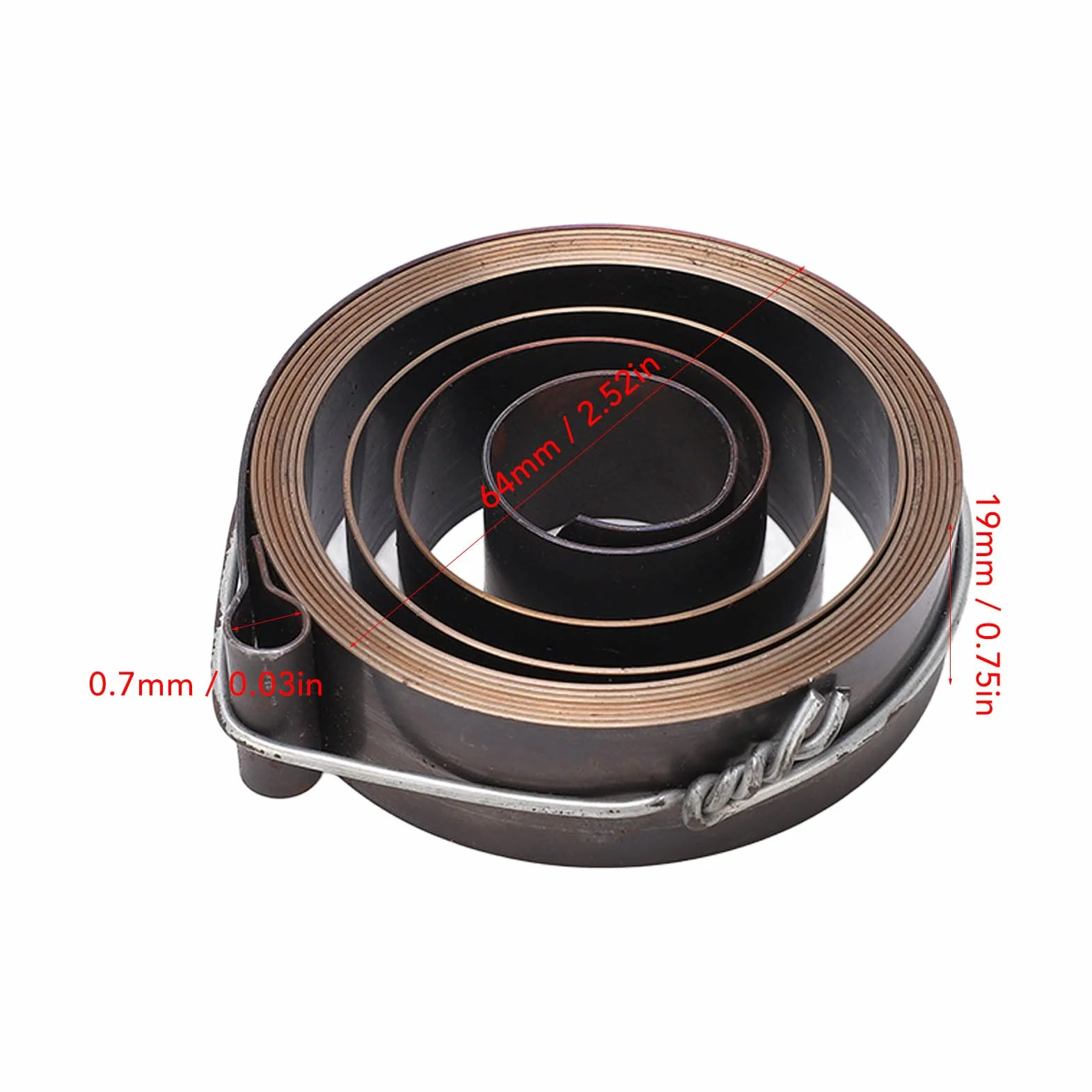 Trapano a Colonna Molla di Ritorno Diametro Esterno Molla di Ritorno Spoletta per Trapano da Banco Molla di Scorrimento 19 Mm di Larghezza Fresatrice Accessori per Trapano 64 Mm