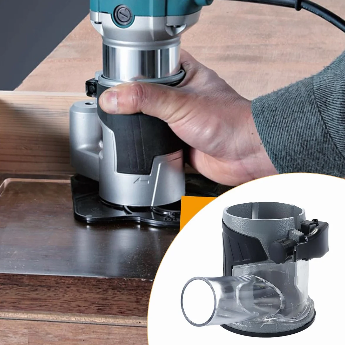 Base Per Rifilatrice Per Lavorazione Del Legno, Fresatrice Per Bordi, Base Per Fresatrice in Lega Di Alluminio Per Una Rapida Rimozione Della Polvere