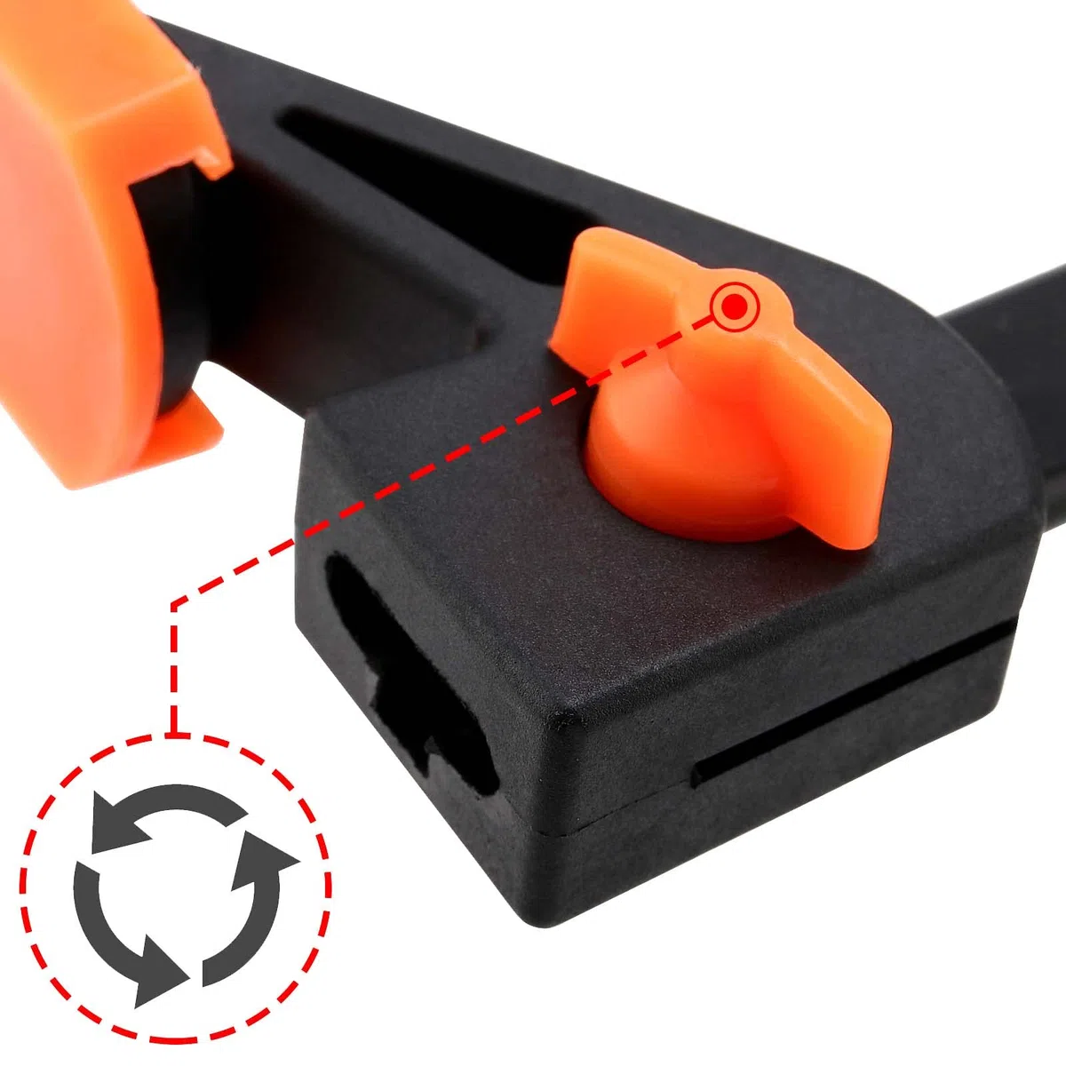 PINGEUI Confezione da 8 morsetti a presa rapida da 10 cm, morsetti a cricchetto per barra a sgancio rapido, pinze professionali multiuso per lavorazione del legno per lavori manuali