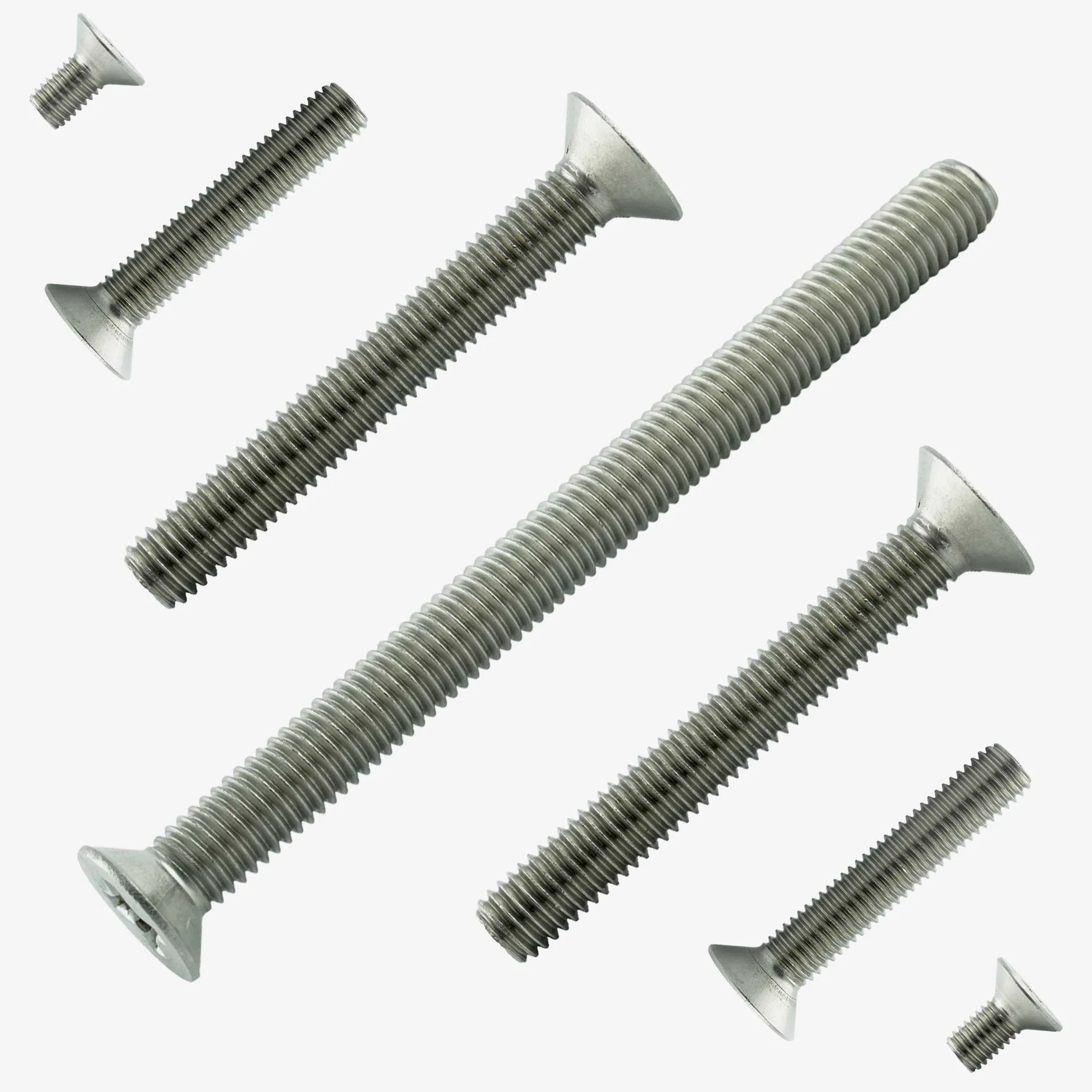 AGBERG - Viti a testa svasata M10 x 60 mm (50 pezzi) con esagono incassato – acciaio inox V2A – vite svasata completamente filettata antiruggine – DIN 7991 / ISO 10642 | AGBERG