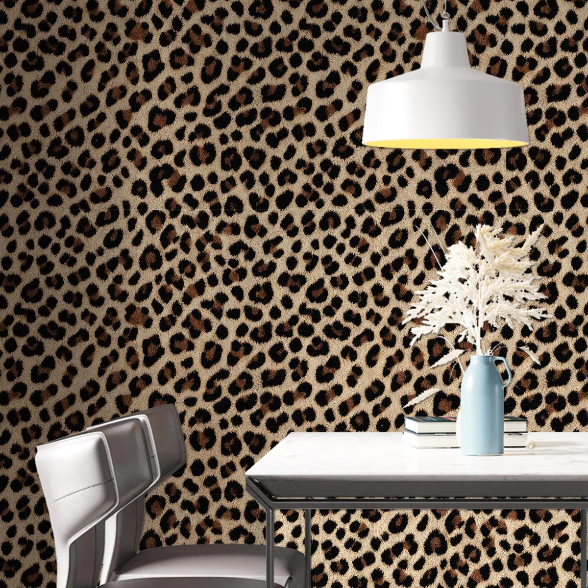 Carta da Parati Autoadesiva Leopardata, 44 x 600 cm Carta da Parati Autoadesiva con Motivo Leopardato, Pellicola Adesiva per Mobili,Camera da Letto,Soggiorno,Bagno,Cucina