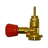 RUBINETTO RIDUTTORE GAS PER CANNELLO TURBO SET 90 e 30 CON ATTACCO 7/16 UNIVERSALE EUROPA PER BOMBOLE USA E GETTA GAS PROPANO