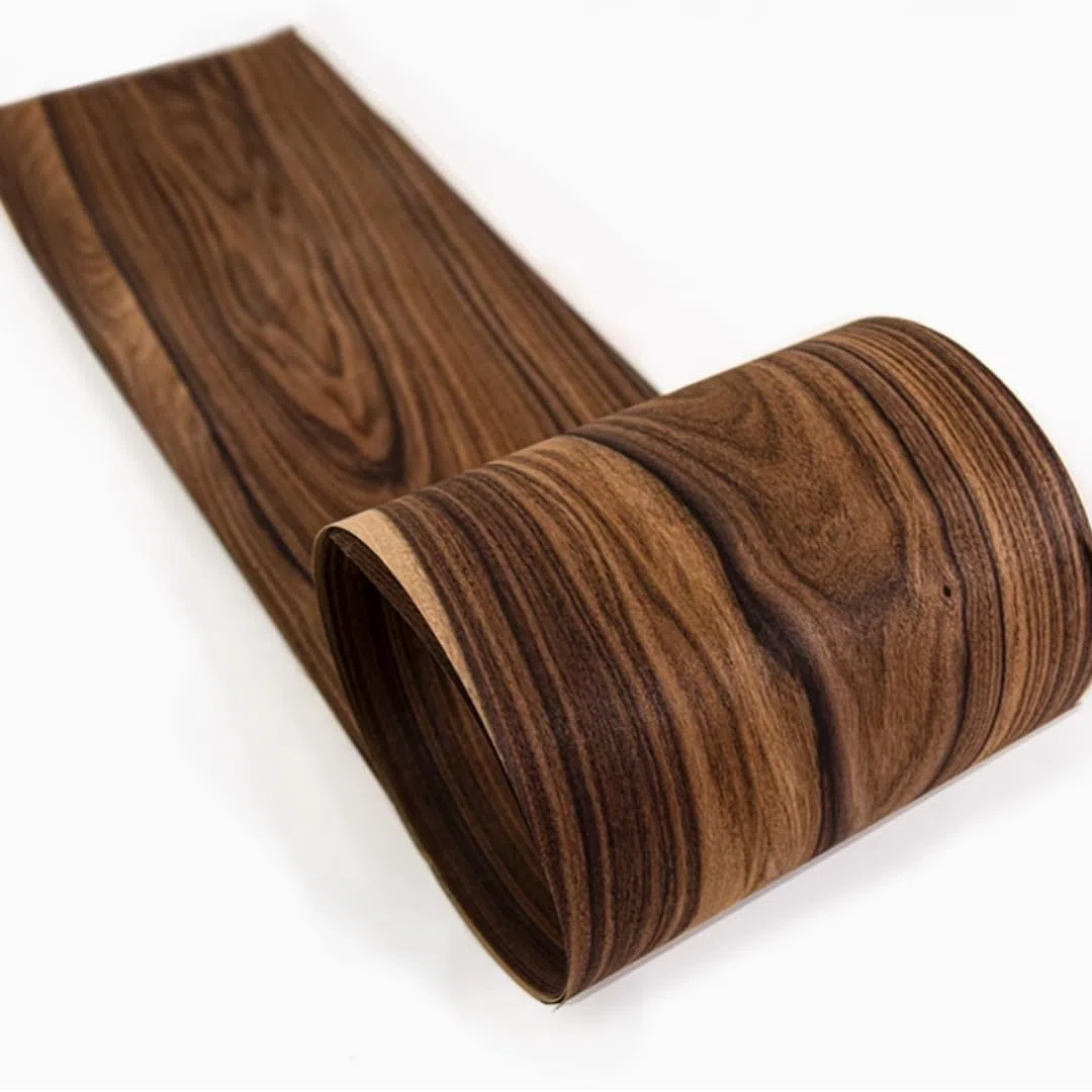 Intarsio di Legno di Palissandro Brasiliano Naturale Spesso - 0,5 mm di Spessore, 2,5x0,2 M per Passione Fai-da-Te, Opulenza per Mobili, Distinzione per Altoparlanti, Aggiornamento degli Interni delle