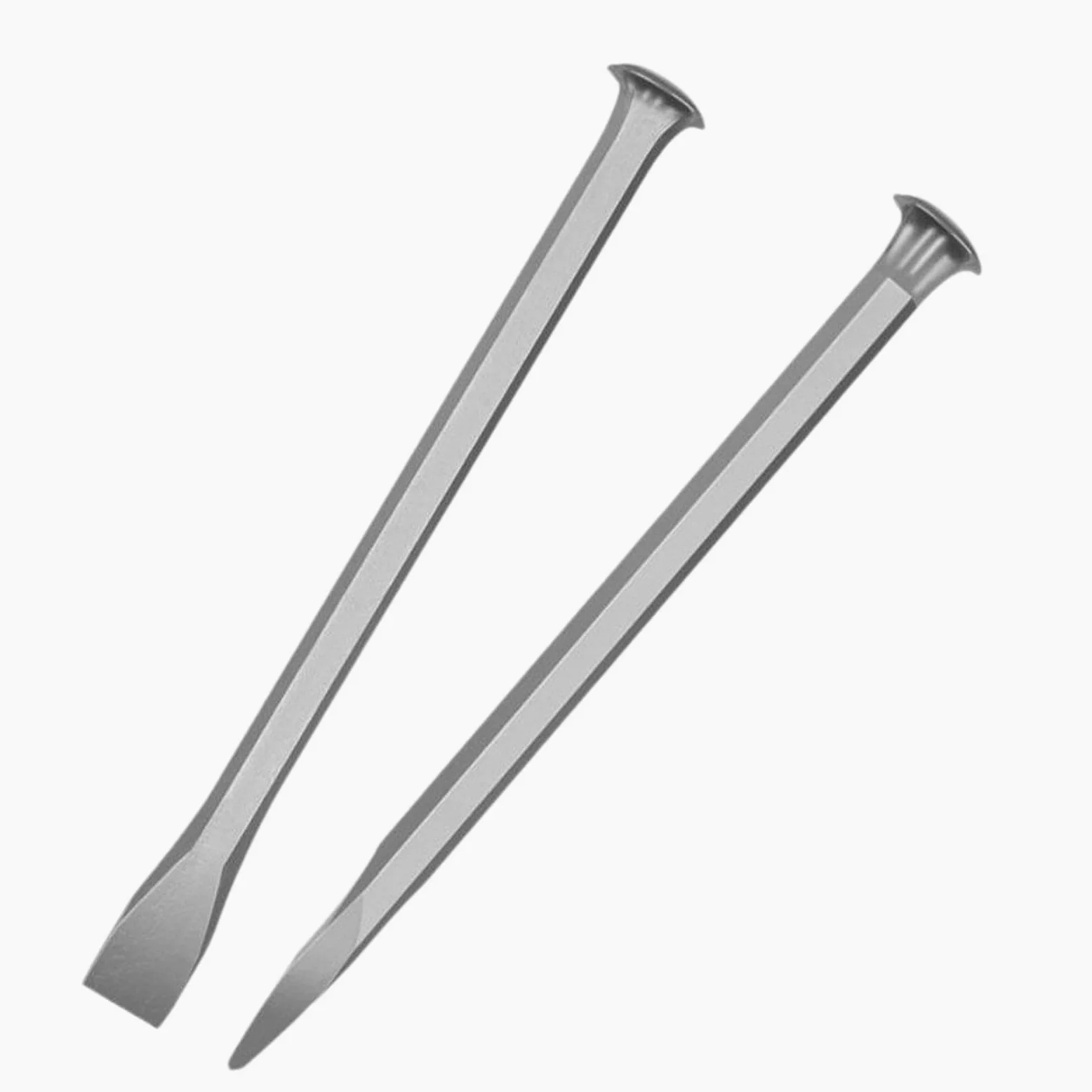 Gralara Set di 2 scalpelli per intaglio della pietra Scalpello per muratura Acciaio al carbonio Accessorio versatile per scalpello a mano da roccia piatto e, 250MM