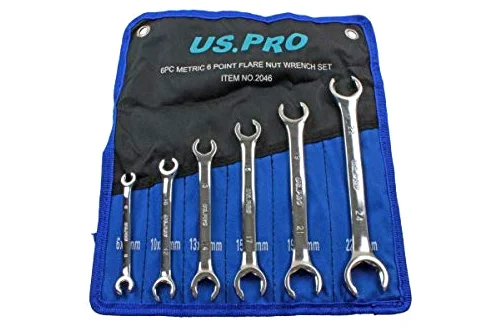 US PRO Set di 6 chiavi metriche a 6 punte svasate per dadi 8-24 mm 2046
