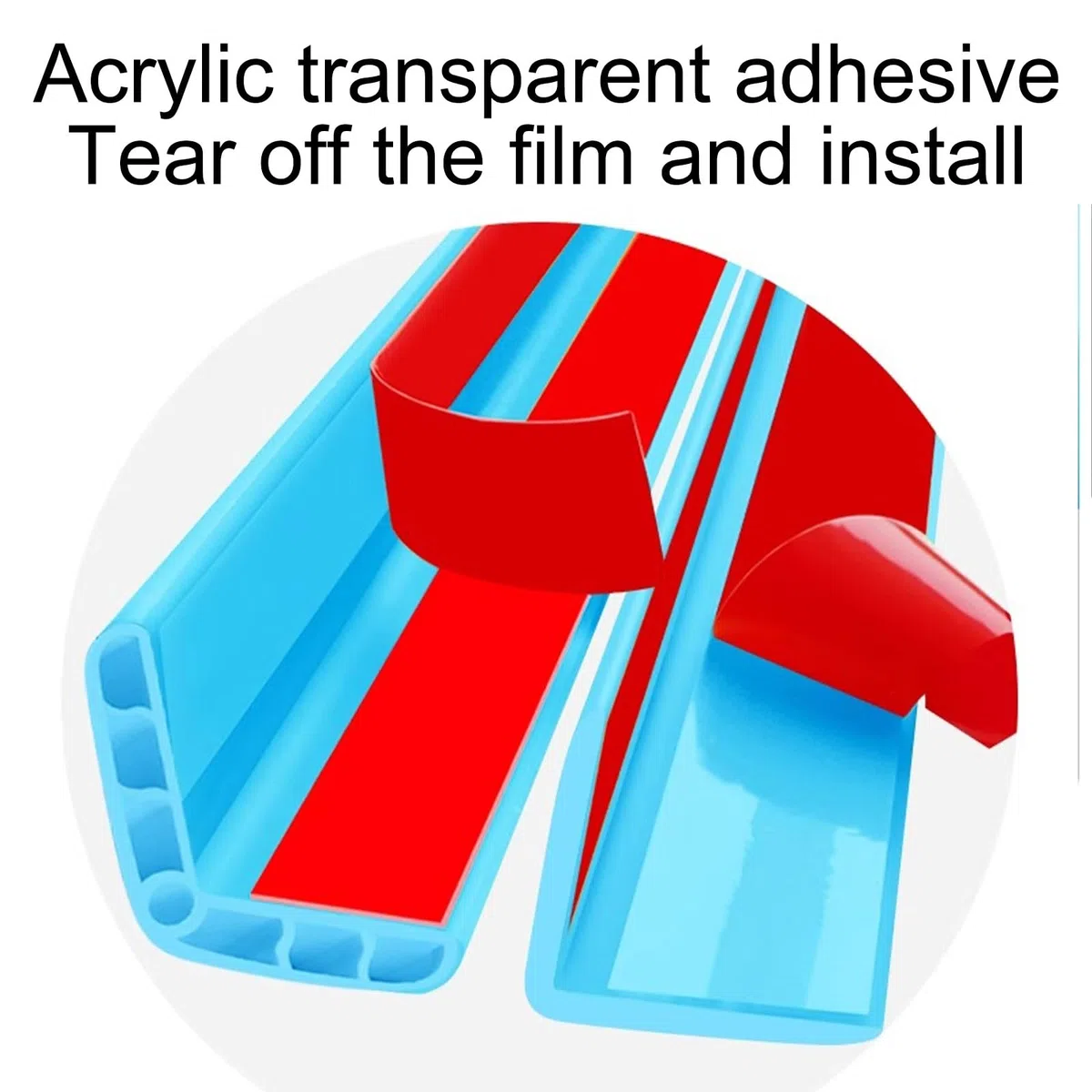 Profilo Angolare PVC, Paraspigoli Muro Autoadesive, Porose Anticollisione, Adatte per Angoli, Ringhiere e Bordi di Scale(Blue,3.5x150cm/1.4x59in)