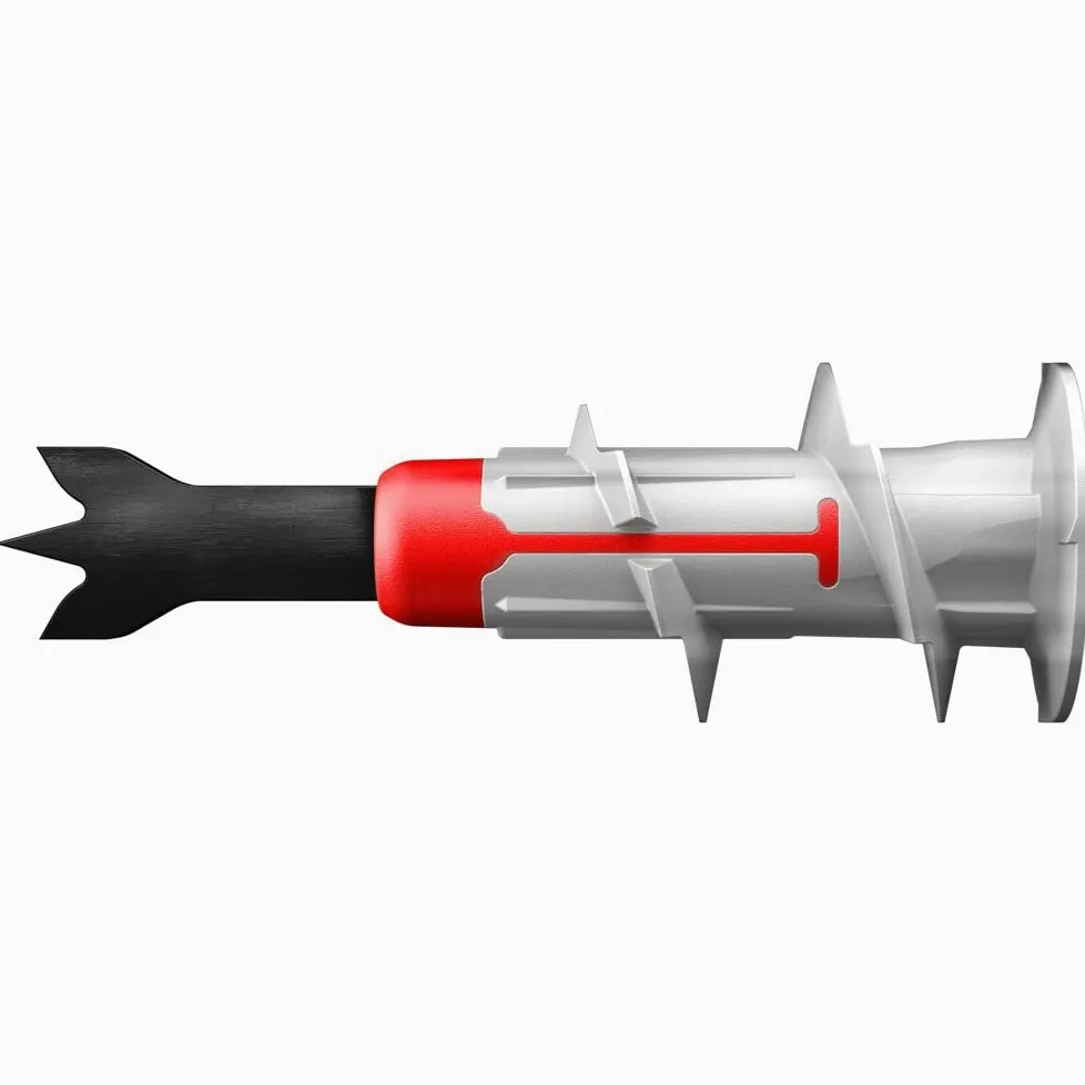 Fischer Duoblade, Tasselli Autoforanti Espandenti per Cartongesso, Grigio/Rosso, 50 Pezzi