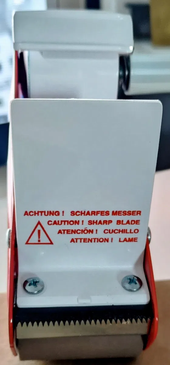 Tendinastro professionale in ferro con frizione regolabile per nastro da 75 mm CON LAMA RICAMBIO