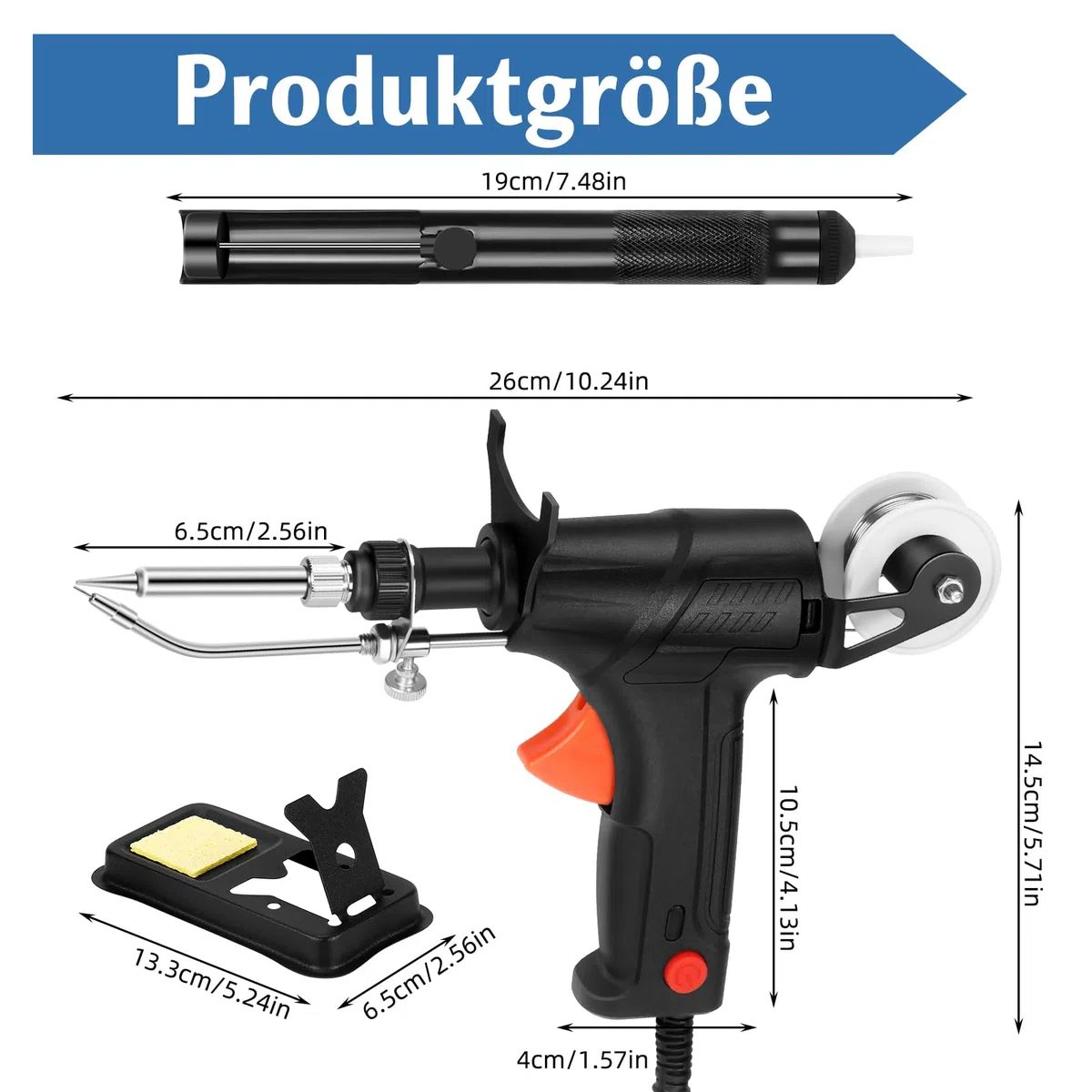 Pistola per saldatura industriale, kit pistola per saldatura automatica, set di pistola per saldatura con utensile, pistola per saldatura a mano, pistola per saldatura a caldo industriale per