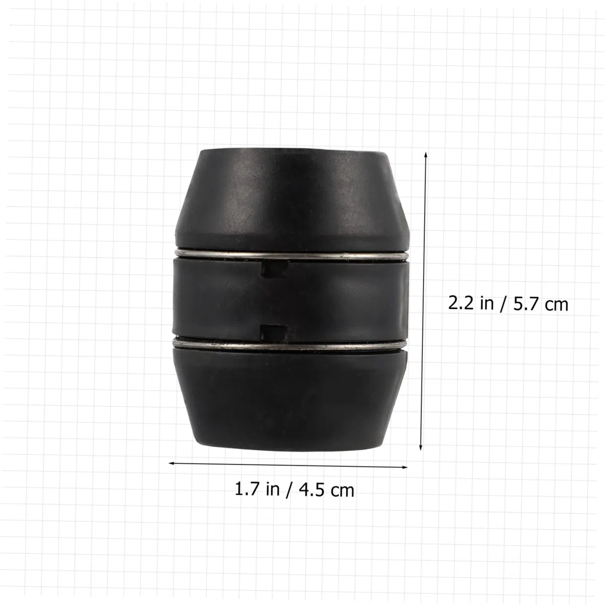 NUOBESTY Palla di Gravità per Tubo Flessibile da Cucina in Plastica Nera, Peso Aumentato per Rubinetto Estraibile, Confezione da 2 Pezzi, Accessorio per Lavello e Rubinetto