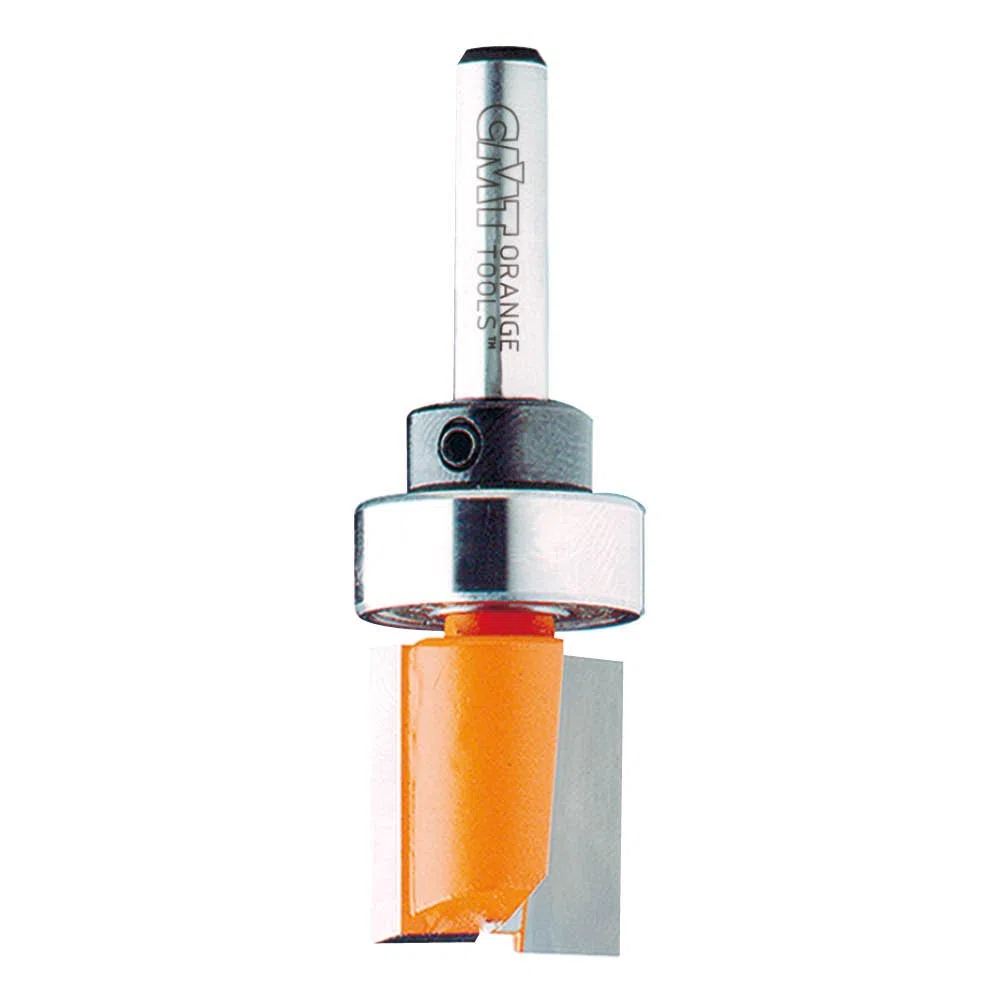 CMT 911.220.11B Fresa a Taglienti Diritti per Rifilare con Cuscinetto, Grigio/Arancio