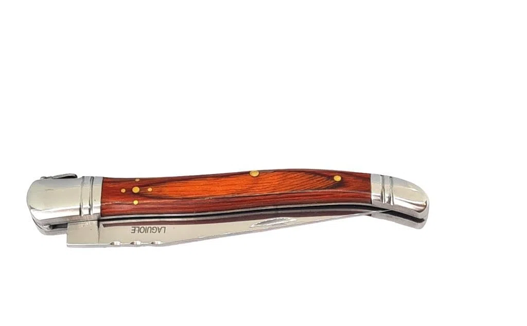 Coltello Layole Simile al coltellino laguiole Manico in Legno da tavola Cucina da Collezione Made in Pakistan Pieghevole Tascabile