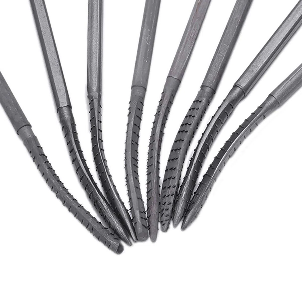 8 PZ Doppia Estremità Legno Rasp File Set 5.5 X 200mm Lavorazione Del Legno Intaglio Rasping Grosso Handware Strumenti