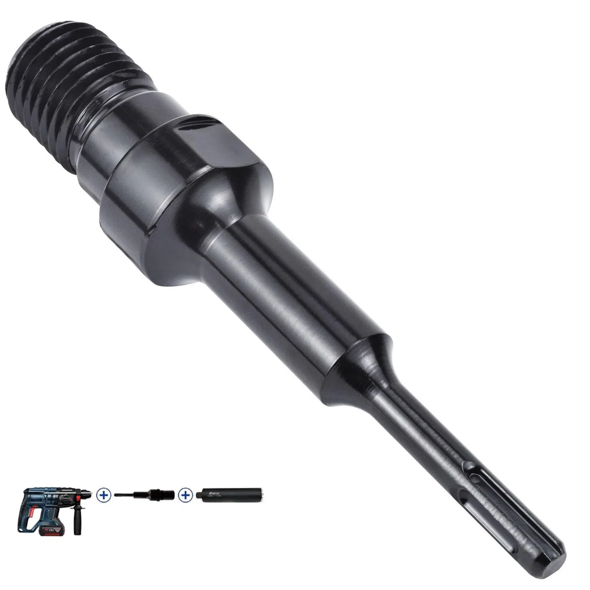 BIGP Adattatore SDS Plus, adattatore da 1 1/4" UNC a SDS Plus per corona diamantata, trapano a corona, adattatore 1 1/4", Adaper per trapano a corona, prolunga