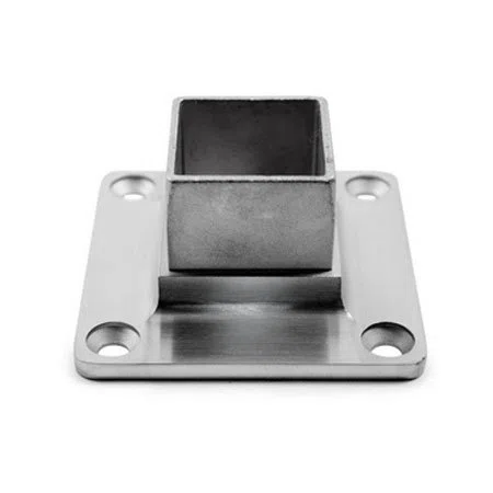 FISSAGGIO INOX AISI 316 PER TUBO QUADRO - MISURA 40X40X2
