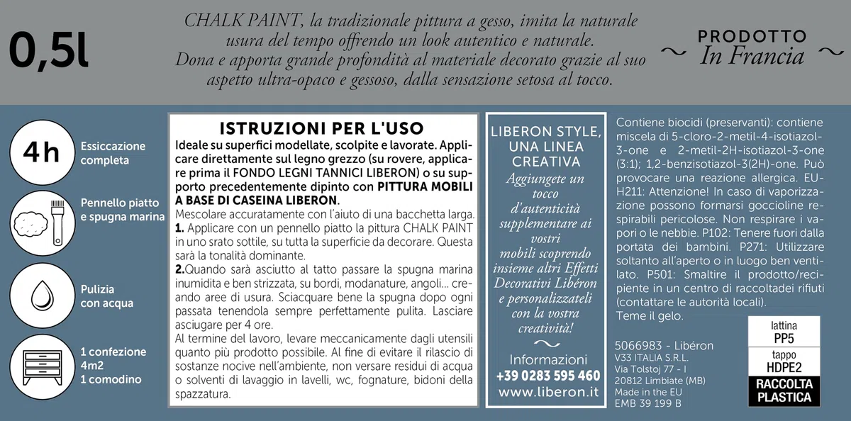 Libéron Chalk Paint Crema 0.5 L