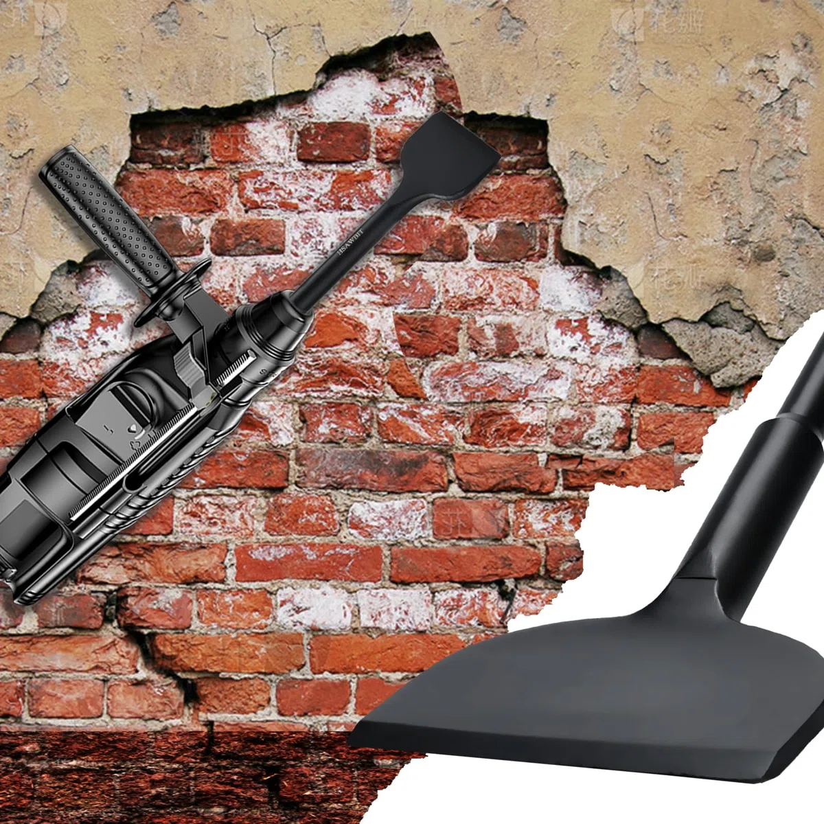 Scalpello per piastrelle SDS Plus 250 mm x 50 mm ad angolo, SDS Plus Scalpello per rimuovere piastrelle da pavimenti e pareti