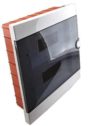 Quadro elettrico centralino 24 moduli DIN box incasso oppure superficie scatola IP40 interruttori (Incasso)