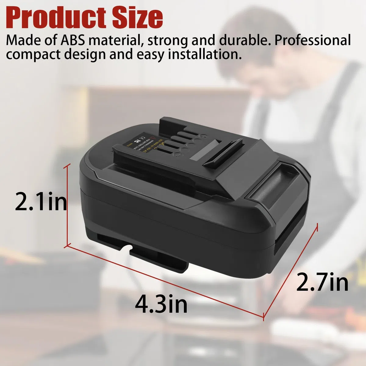 Adattatore convertitore per batteria Bosch PBA da 18 V per utensili elettrici Einhell, BOSC18EIN, adattatore per batteria Bosch Home and Garden, convertitore da 18 V, per strumento Einhell (non GBA)