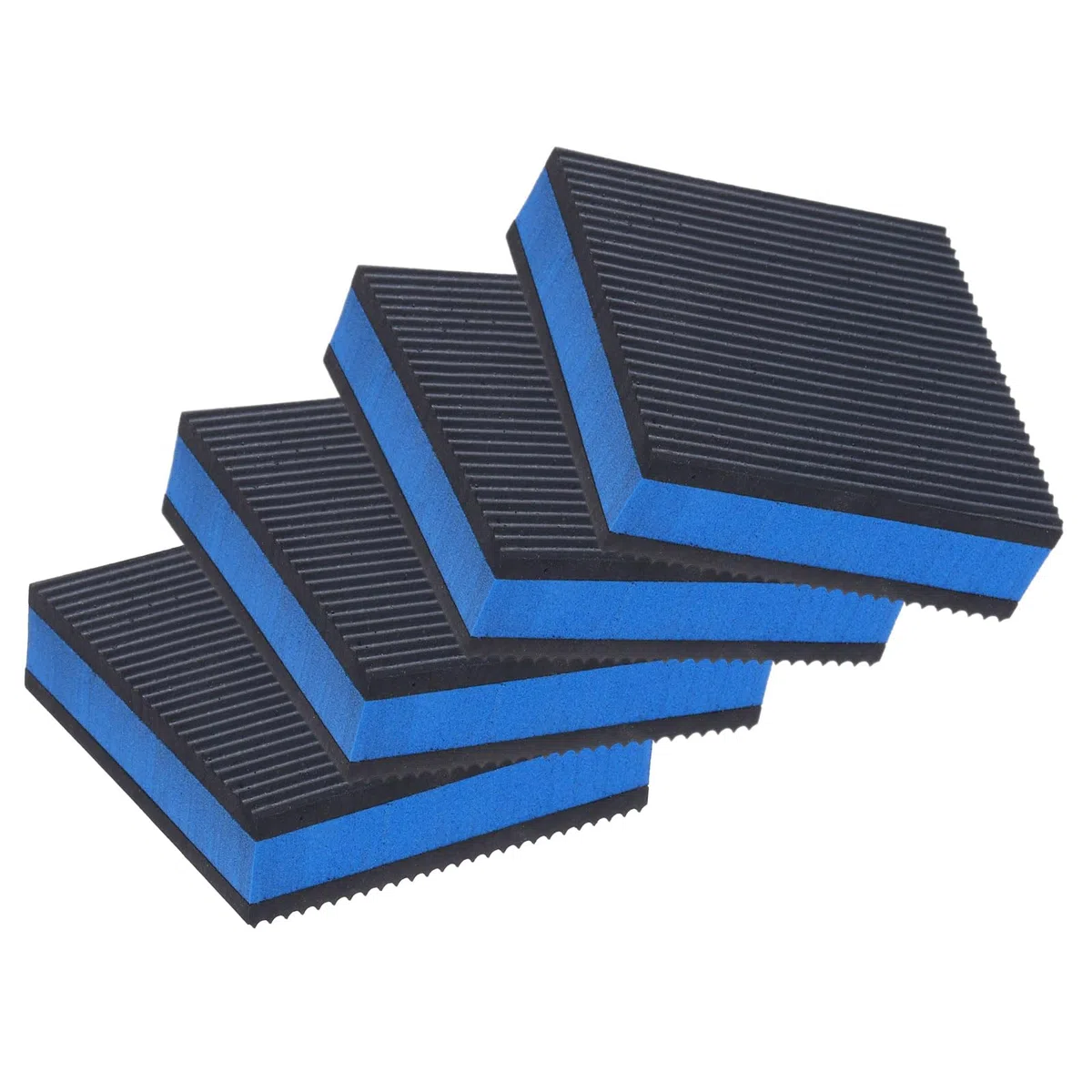 PATIKIL Gomma Anti Vibrazioni Cuscinetti 4pz 3 x 3 x 7/8" Pesante Eva Centro Isolamento Tappetini Aria Compressore Gomma Piedini per Aria Condizionatore HVAC Lavatrice e Asciutto