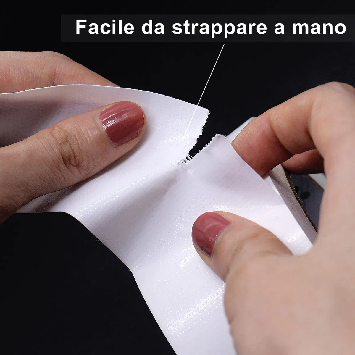 BOMEI PACK Nastro Adesivo Americano, Nastro telato rinforzato per riparazioni o decorazioni, Nastro americano impermeabile per tubature, scarichi e condotti, rotolo 2Pz 50mm x 30 m (Bianco)