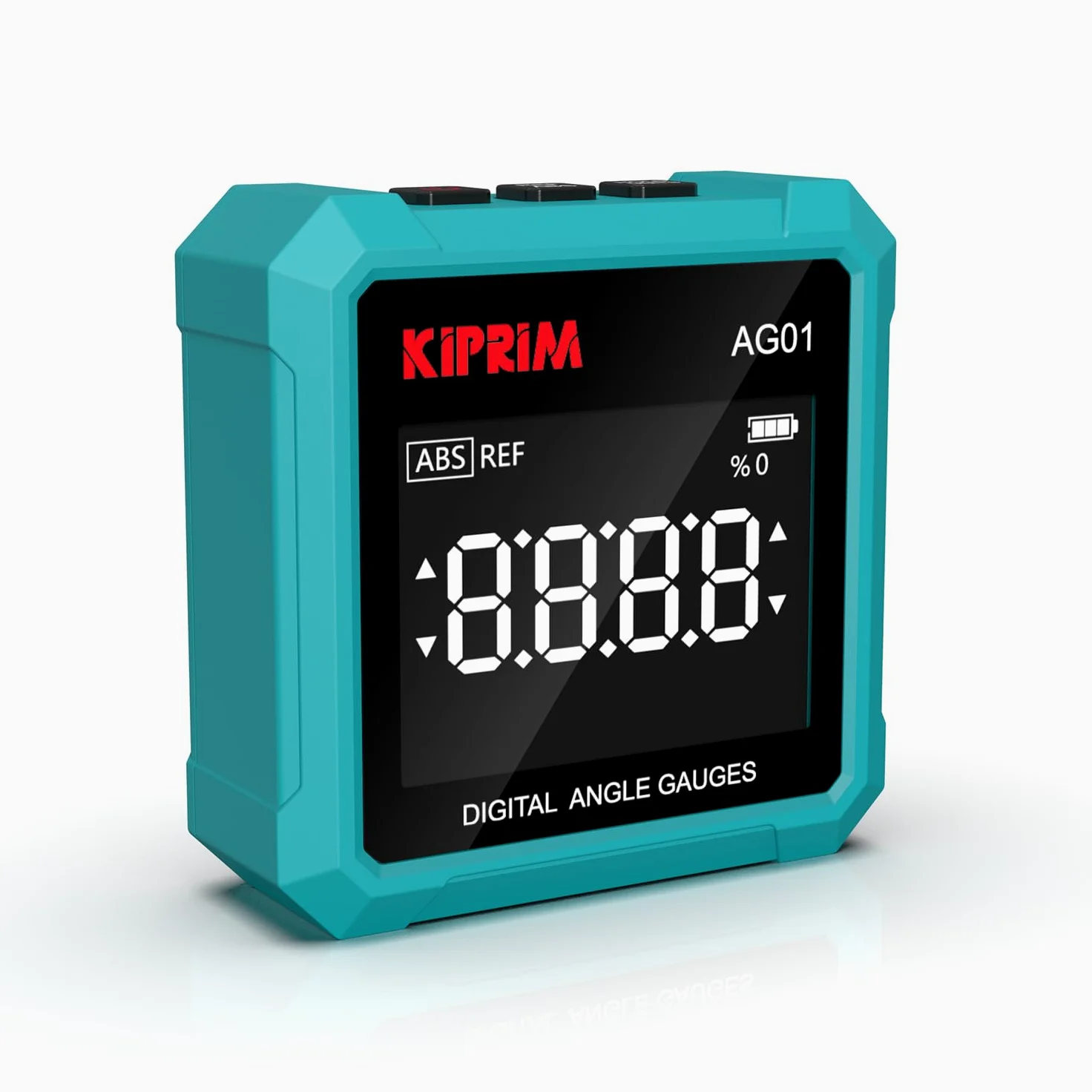 Kiprim Inclinometro Digitale AG01 – Livella Digitale con Piedino Magnetico a 3 Lati, Backlight LCD, Misurazione Assoluta/Relativa, Ideale per Lavori di Legno, Edilizia & Fai-da-te