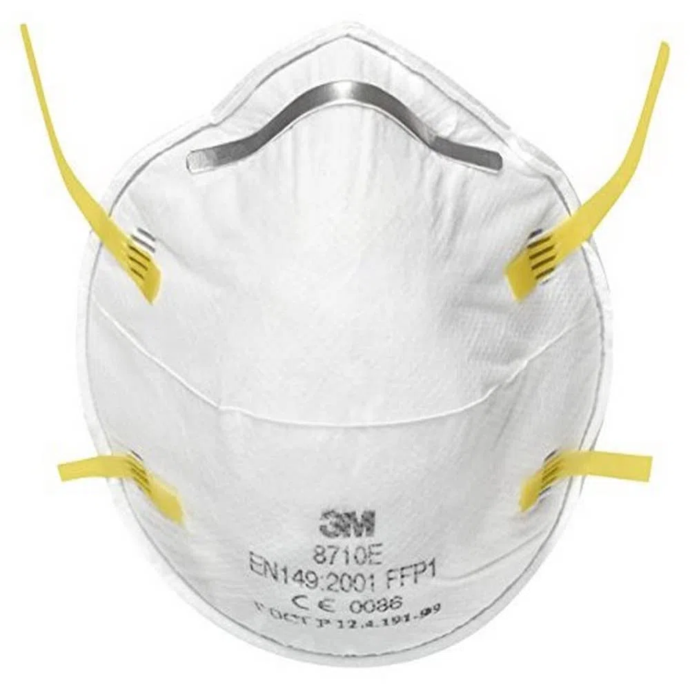 3M 8710PT Respiratore Anti Polvere, Design a Conchiglia, Protezione FFP1, Bianco