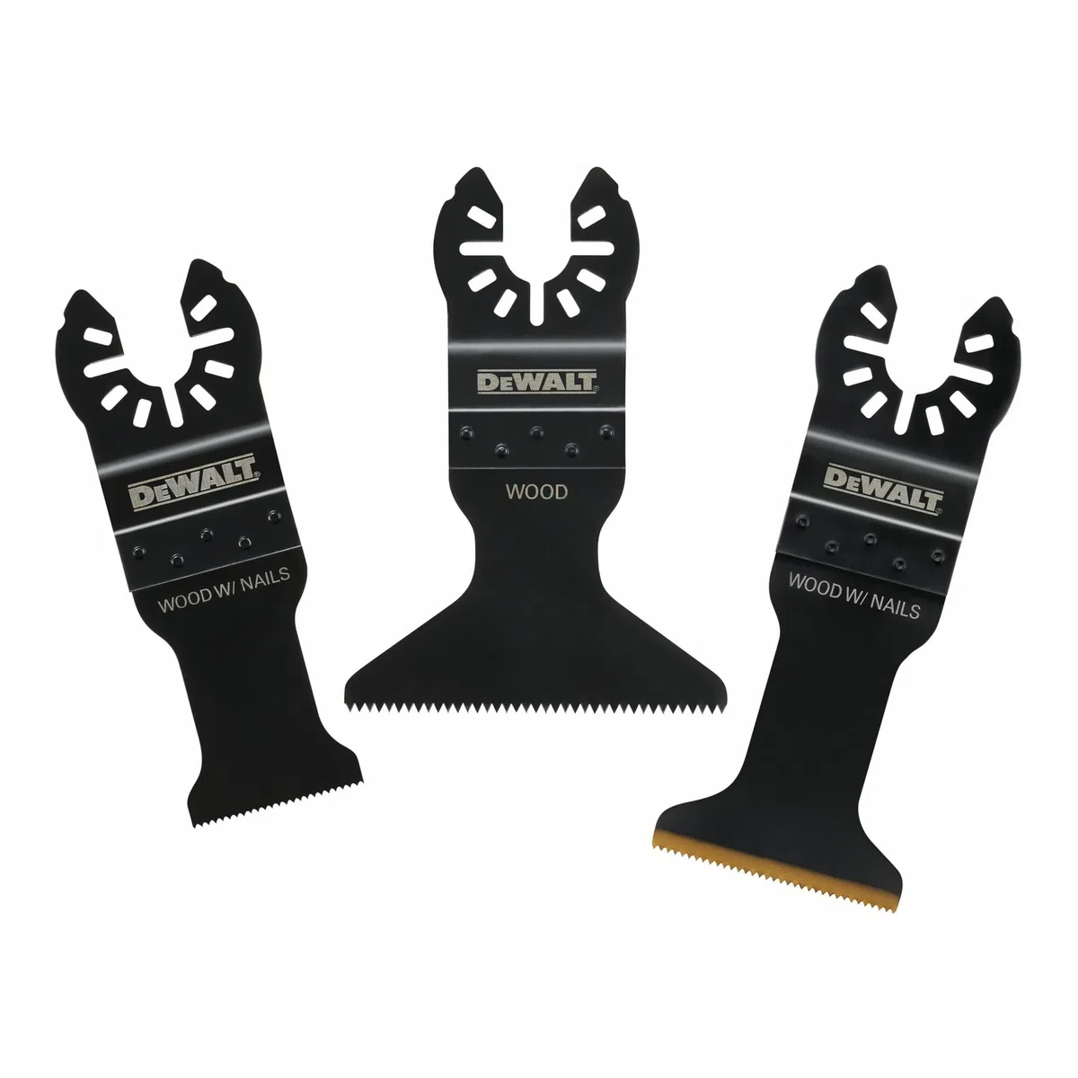 Dewalt DT20760 - Set di lame oscillanti, 3 pezzi, ideale per tagli rapidi su legno, plastica e cartongesso