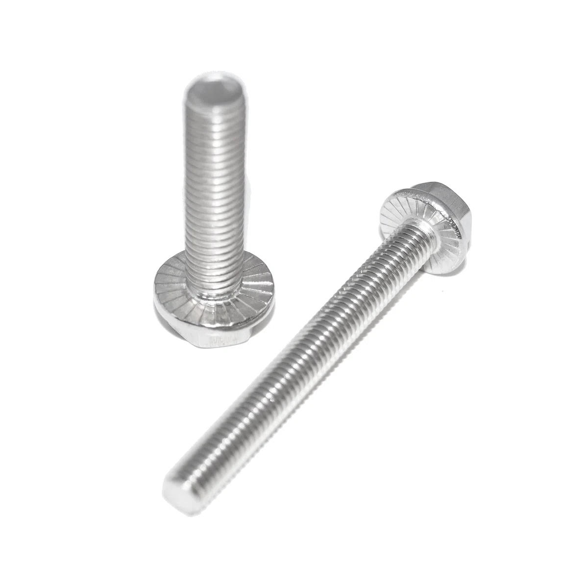 Viti a testa esagonale con flangia M8 x 60, 15 pezzi, DIN 6921 A2, in acciaio inox, filettatura completa e dentatura di bloccaggio