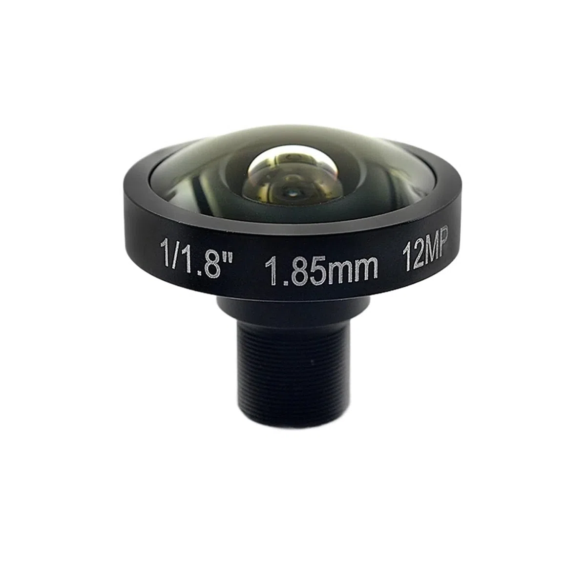 Obiettivo fisheye 4K 12MP 1,85 mm 1/1,8 185 gradi M12 Mount con filtro IR 650nm (1,85 mm)