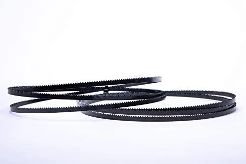 Set di 3 lame per sega a nastro ad alte prestazioni, 1490 x 6 x 0,65 mm, 6 denti in acciaio per utensili, per Scheppach Basa 1, ecc. Adatto per legno, compensato, alluminio, plastica, ecc.