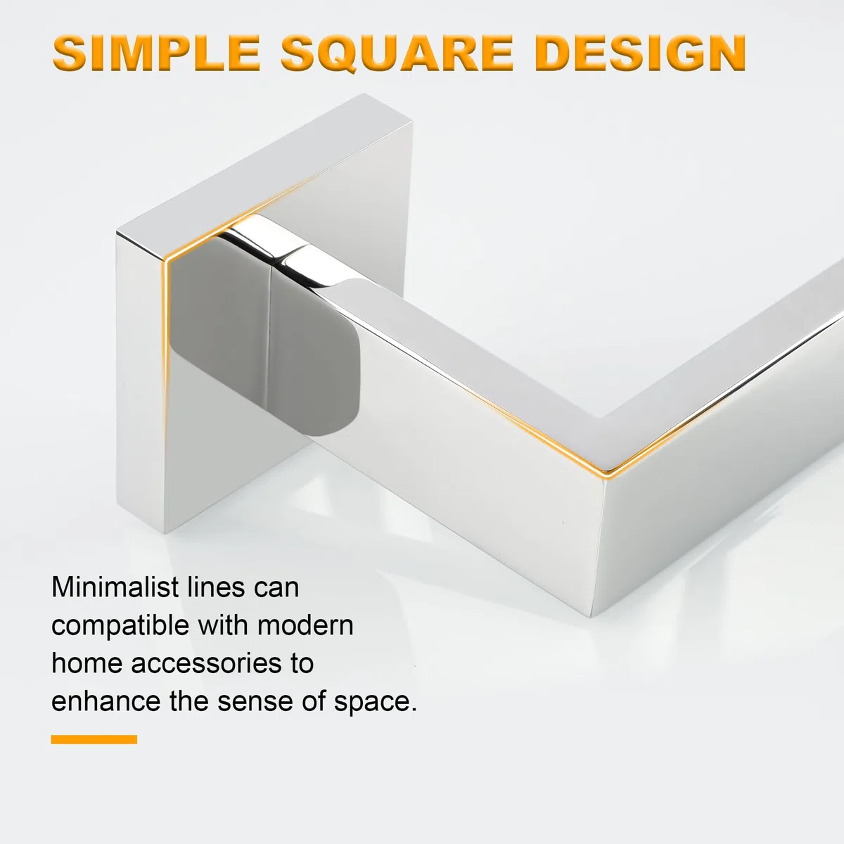 Sayayo Porta Asciugamani Bidet Porta Asciugamani Bagno Porta Asciugamano Bidet Porta Salviette 40CM Appendi Asciugamani Bagno, SUS304 Acciaio inossidabile Cromo Lucido