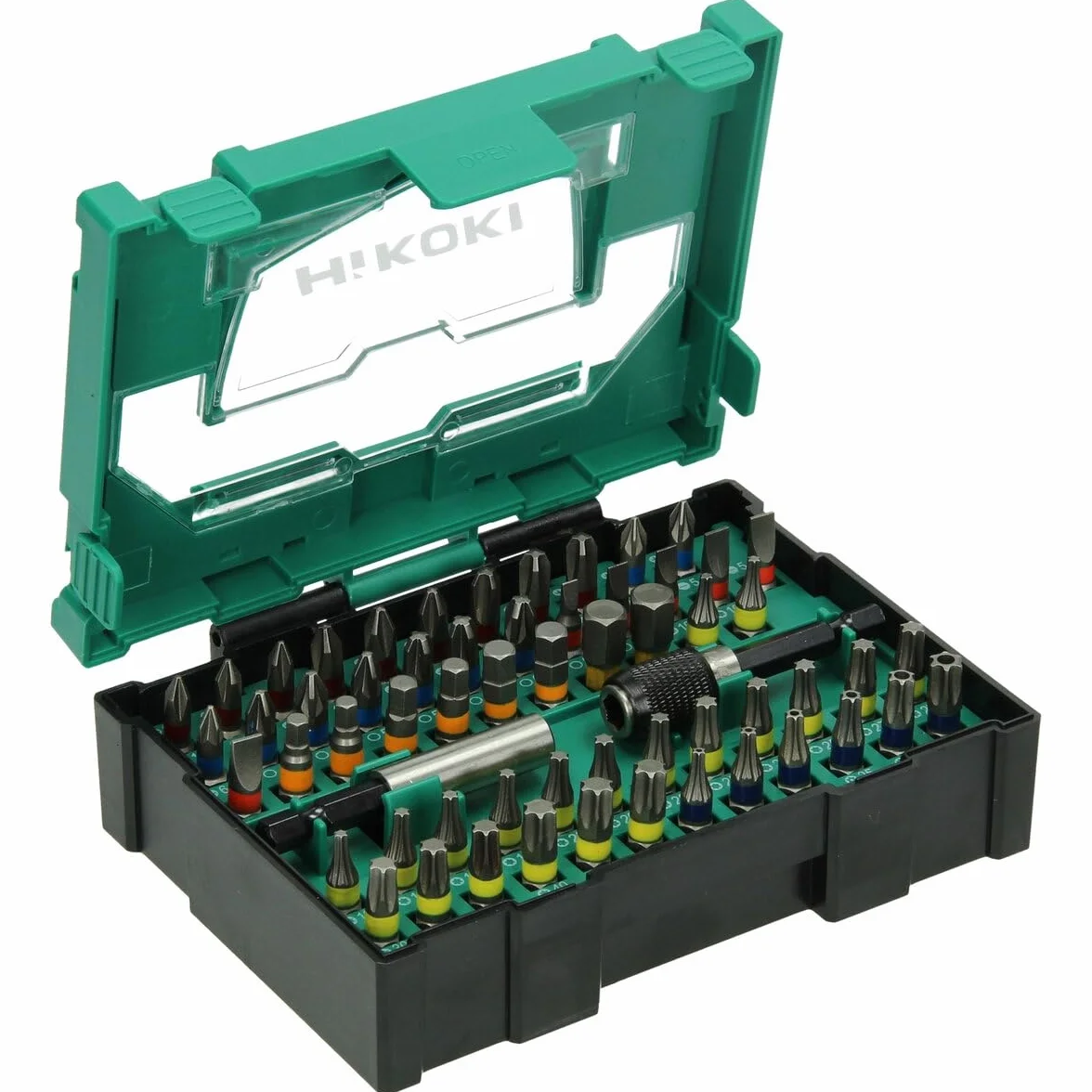 HiKOKI set di bit da 60 pezzi - Versatile set di bit per cacciaviti per lavori di precisione - Torx, PH, PZ, SL, esagono incassato - Scatola di bit ideale per amanti del fai da te e i professionisti