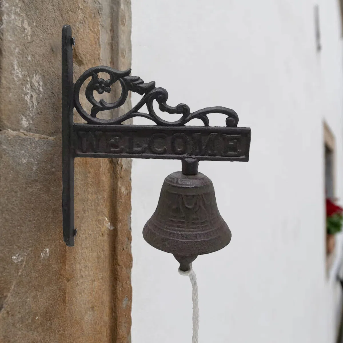 Campana da pranzo | Campanello in ghisa per porta d'ingresso, per interni ed esterni, per interni e esterni, decorazione artistica da parete