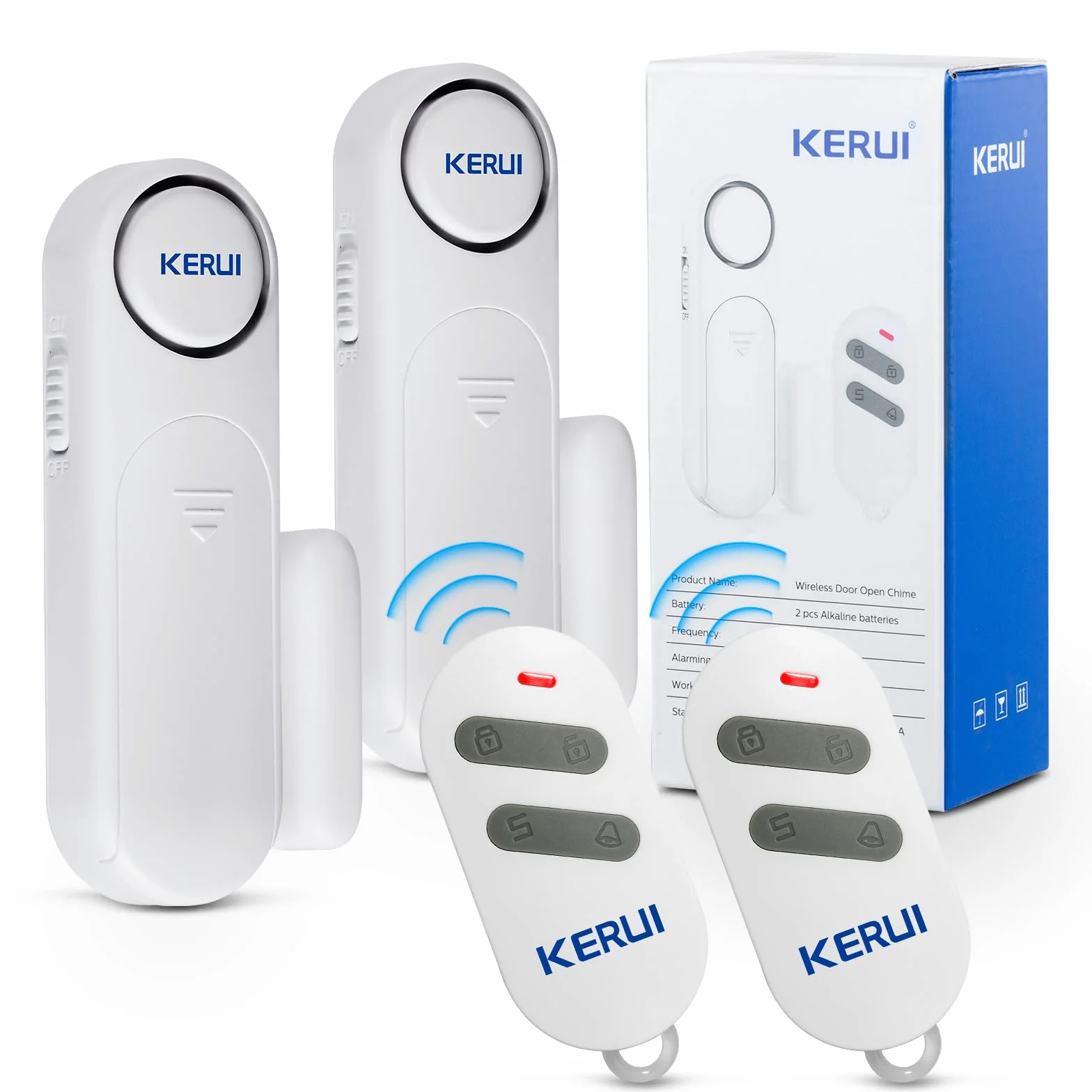 Allarme Porta, Allarme Finestra 120dB Allarme Senza Fili porta Finestra Sensore di Contatto con Telecomando 3 Modalità Allarme porta per la Vostra Casa, Bambini, Negozio Sicurezza