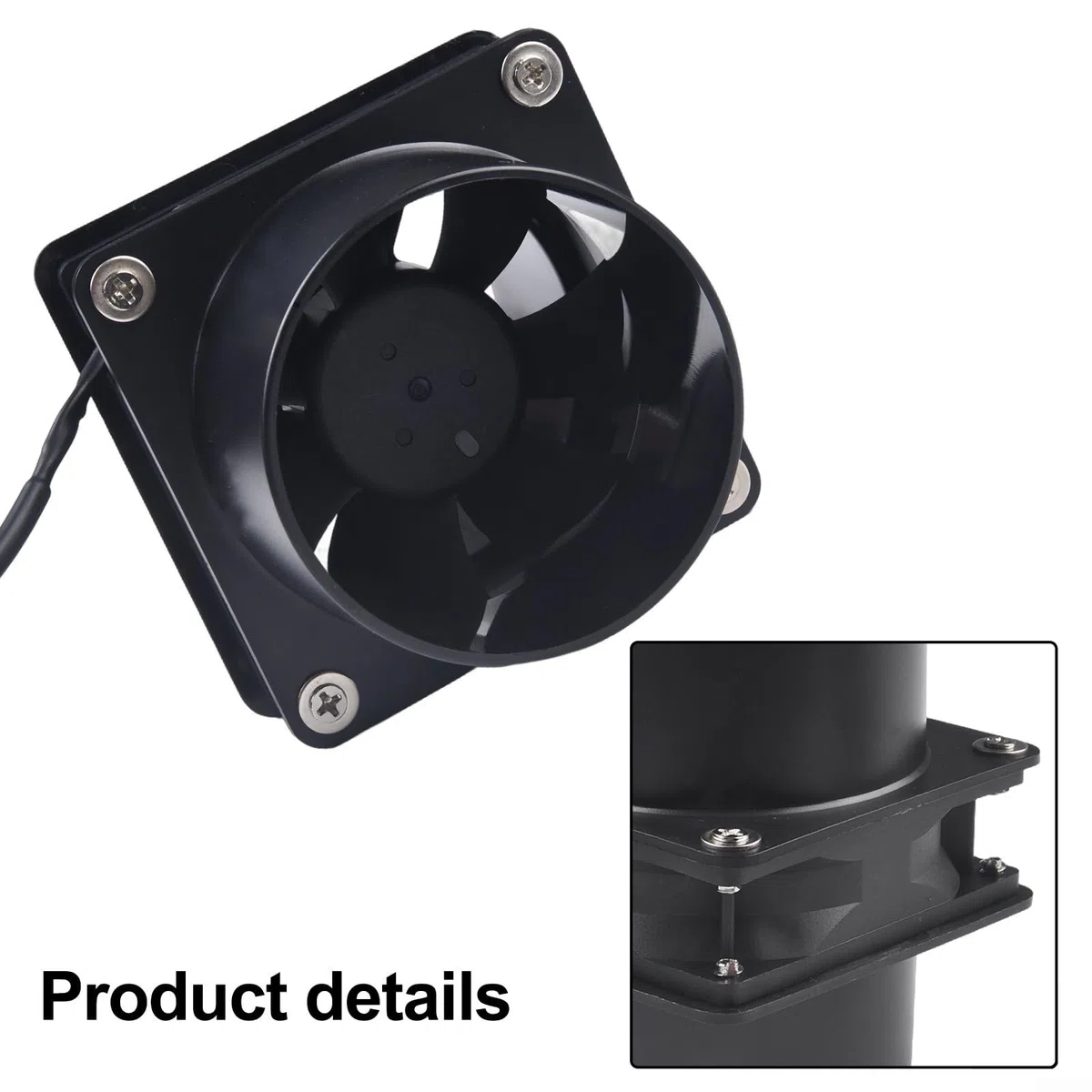 Ventilatore di ventilazione per condotto di scarico, aspiratore portatile con tubo flessibile USB, ventilatore di ventilazione regolabile fai da te, per cucina di casa (con tubo da 100 cm)