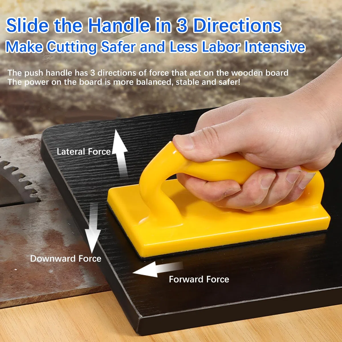 2 Pezzi Blocco di Spinta di Sicurezza per Legno Taglio Push Up Stick Block per Router Tavoli Jointer Shapers e Seghe a Nastro Strumento per la Lavorazione del Legno Obliquo e