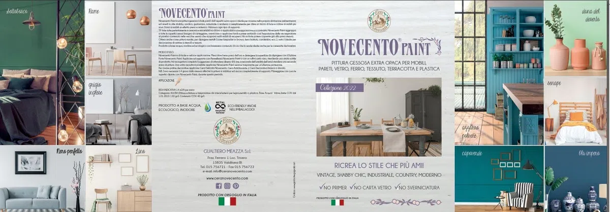 Novecento Paint Cartella Colori Reali