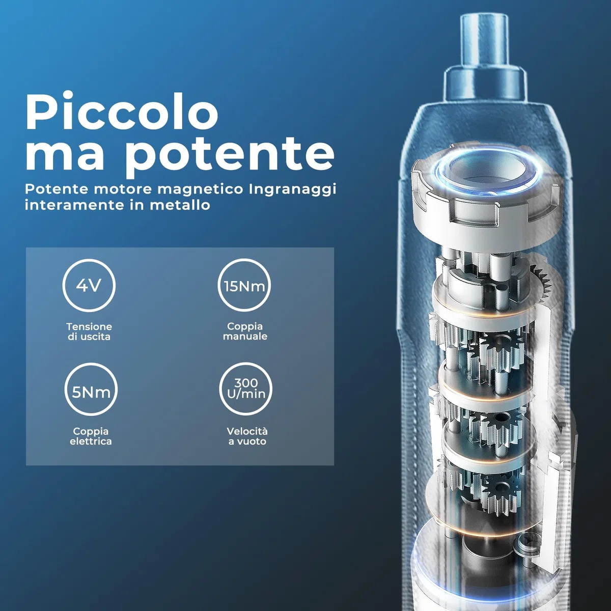 DongCheng Mini avvitatore a batteria, 4 V, batteria agli ioni di litio da 2000 mAh, 3 coppie, max. 5 Nm, luce LED, 8 pezzi, punte in acciaio S2, ideali per fai da te e riparazioni